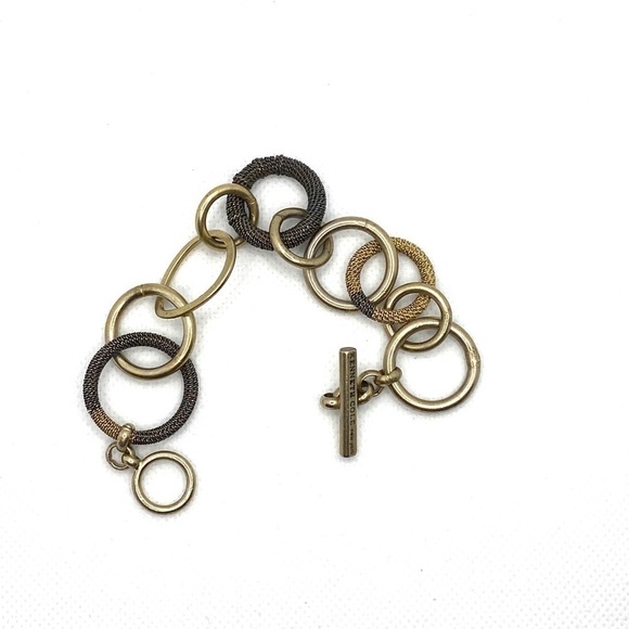 Kenneth Cole Bracelet Textured Circles 7” - Picture 3 of 7